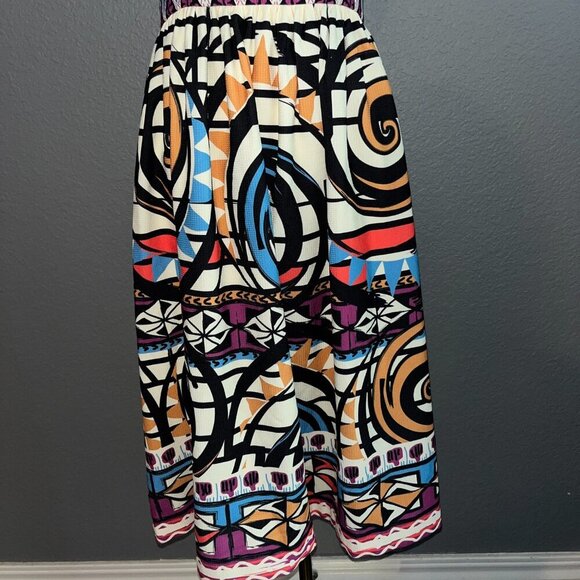 ANTHROPOLOGIE CHAMPAGNE and STRAWBERRY Vibrant Color Pin-Up Girl Dress - NWT -L - Picture 4 of 14